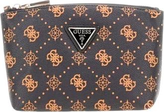 Guess Wilder Trousse - Dames - Toilettassen - Bruin - ONE Size - Tassen