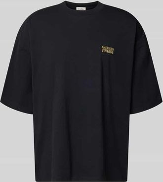 American Vintage American Vintage T-Shirt mit Logo-Print Modelll GIXY in Black, Gr&ouml;&szlig;e M/L