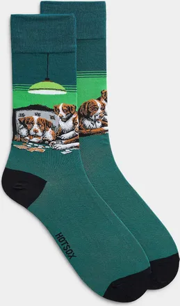 Hot Sox Mens Poker dog socks