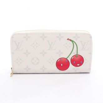 Louis Vuitton Monogram Cherry White Pvc Long Wallet (Bi-Fold) (Pre-Owned)