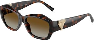 Tiffany & Co. TF4233U Polarized 8015T5 Womens Sunglasses Tortoiseshell Size 54