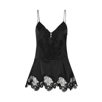 Rotate Rotate Birger Christensen, Tops, Dames, Zwart, XS, Camisole kanten top