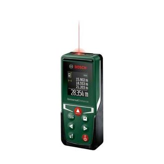 Bosch Medidor L&aacute;ser Universaldistance 30 De (mide Con Precisi&oacute;n Distancias De Hasta 30 M, Diferentes Funciones De Medici&oacute;n, Funci&oacute;n De Memoria, En Caja De C