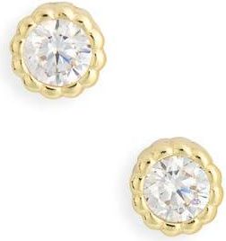 Argento Vivo Cubic Zirconia Stud Earrings in Gold at Nordstrom Rack