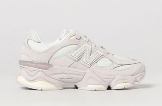 New Balance Sneakers 9060 da bambina in pelle e camoscio con suola in gomma