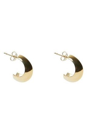 Argento Vivo Knife Edge Hoop Earrings in Gold at Nordstrom Rack