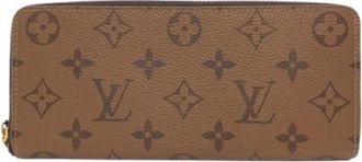 Louis Vuitton Pre-owned Monogram Reverse Long wallet (bi-fold) - Dames - Vintage Accessoires - Bruin - ONE Size - Vintage