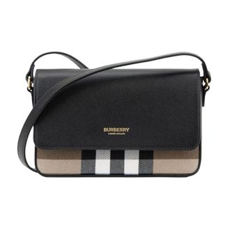 Burberry Crossbody Bag Magnetic Button - female - Burberry - Cross Body Bags - Black - ONE SIZE - Bags