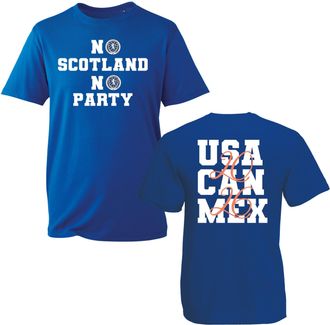 Generic No Scotland No Party Scotland 2026 T-Shirt, Sports Lover Gift, Football Lover Shirt, Unisex Adults and Kids Tee Top(Royal Blue, L)