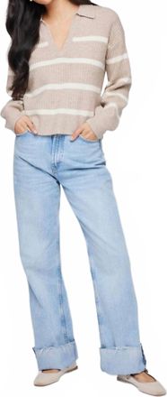 Gentle Fawn Beckett Sweater In Oatmeal Stripe