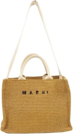 Marni Pre-owned Tote Bags, female, Brown, Size: ONE SIZE Pre-owned Tote Bag