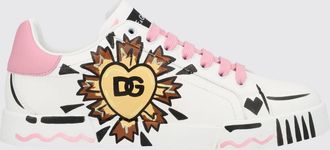 Dolce & Gabbana Sneakers Portofino Light Strobel in pelle dipinta a mano