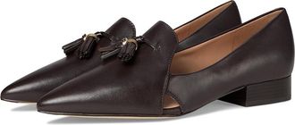 Cole Haan Vanya Tassel Flat Womens Flat Shoes Dark Chocolate Leather : 10.5 B - Medium