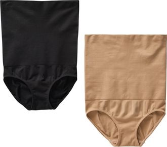 Ingrid & Isabel Postpartum Belly Support Underwear Bundle in Black/beige at Nordstrom, Size X-Large
