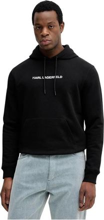 Karl Lagerfeld Ikon K-initial Hoodie - Heren - Hoodies - Zwart - 2XL - Katoen - Hoodies & sweatvesten
