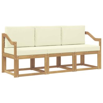vidaXL Conjunto De Sof&aacute;s De Exterior 3 Pcs Vidaxl