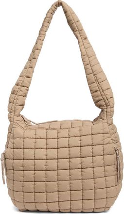 Urban Expression Square Quilt Nylon Hobo Bag in Natural at Nordstrom Rack
