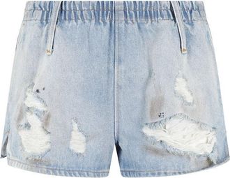Maison Margiela Vintage-Inspired Distressed Denim Shorts