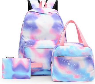 Generic Girls School Backpack Schoolbag Laptop Bookbag Insulated Lunch Tote Bag Purse Teens Boys Kids Hand Backpack (E, One Size)