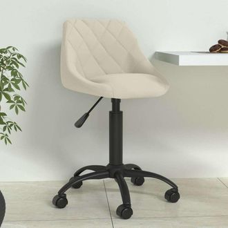 vidaXL Silla De Comedor De Terciopelo Crema Vidaxl