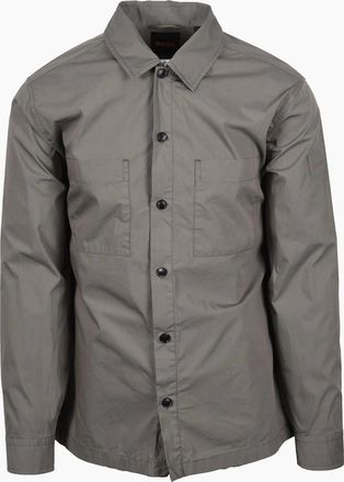 HUGO BOSS Mens Boss Orange LOCKYO SHIRT OPEN GREY - Size: 42