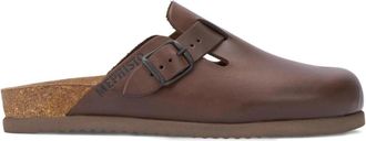 Mephisto Stijlvolle Nathan Sandaal voor Heren - Heren - Slip ons - Bruin - 47 EU - Leer - Schoenen