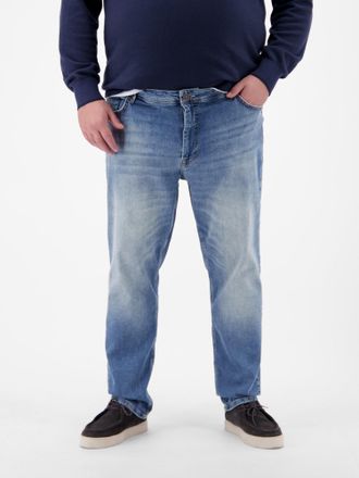 Lerros 5-Pocket-Jeans LERROS Herren Jeans BAXTER in &Uuml;bergr&ouml;ssen, Straight Leg, Herren, Gr. 48, L&auml;nge 32, strong blau, 99% Baumwolle, 1% Elasthan, Jeans 5-Poc