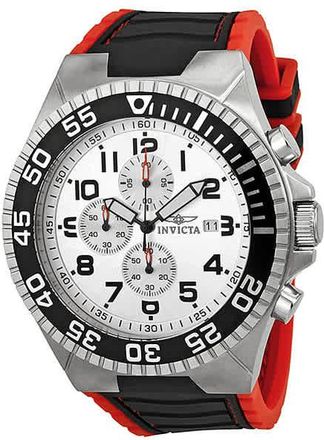 Invicta Pro Diver Chronograph Silver Dial Mens Watch 12411