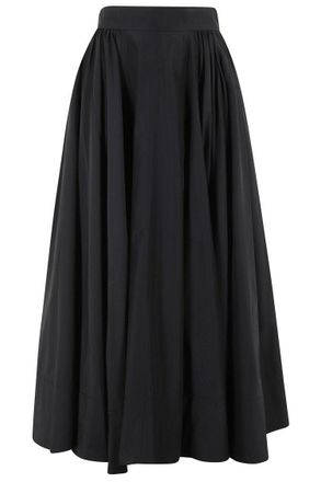 Andamane Tiered Maxi Skirt In Lightweight Cotton Taffeta