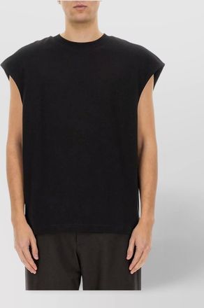 Dries Van Noten sleeveless cotton crew neck t-shirt
