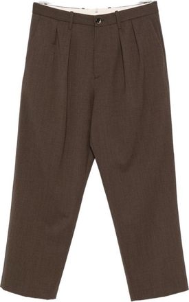 Nine In The Morning Tailored Mid-Length Trousers With Pleats And Buttoned Pockets