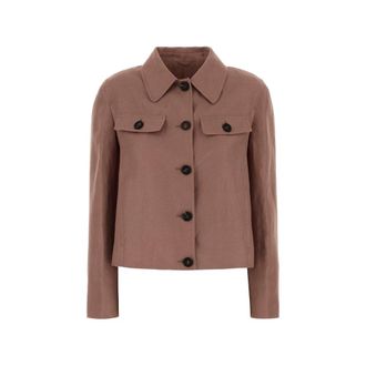 Brunello Cucinelli Linen Cropped Jacket