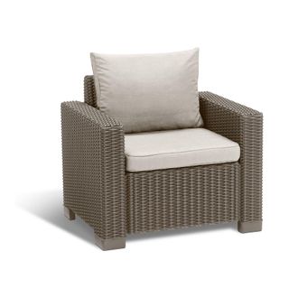 Dmora Dmora - Juego De 2 Sillones De Exterior Miramichi, Sill&oacute;n Para Jard&iacute;n, Asiento De Exterior, Butaca Para Terraza, 83x68 H72 Cm, T&oacute;rtola