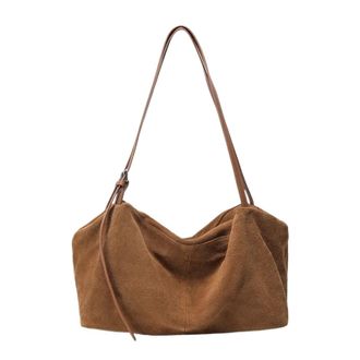 Generic Womens Leather Shoulder Bags Ladies Soft Cowhide Crossbody Bag Female Commuting Handbag(G)