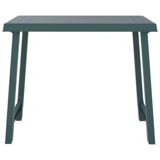 Berkfield Home Beautiful Camping Table Green 79x56x64 cm PP Wooden Look | Size: 79 x 56 x 64 cm