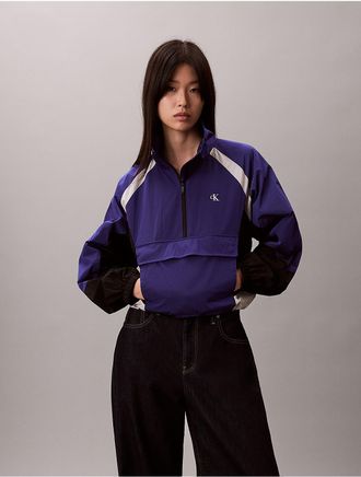 Calvin Klein Jeans Calvin Klein Womens Colorblock Relaxed Jacket - Purple - XS