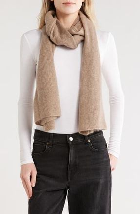 Portolano Cashmere Knit Wrap Scarf in Nile Brown at Nordstrom Rack