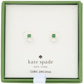 Kate Spade New York Little Gem Mini Stud Earrings in Emerald. at Nordstrom Rack