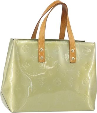 Louis Vuitton Reade Handbag Monogram Vernis Gray Patent_Leather Handbag (Pre-Owned)