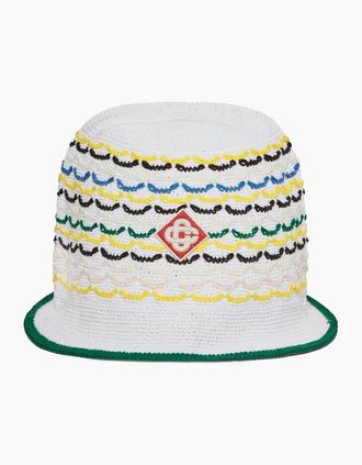 Casablanca Mens WOVEN HAT - White - Size: OS