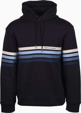 A|X Armani Exchange Mens ARMANI EXCHANGE HOODIE DEEP NAVY - Size: 38