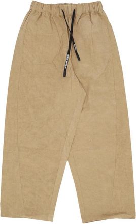 Acupuncture Khaki Wijde Pijp Trekkoord Broek - Heren - Wijde Broeken - Groen - XL - Katoen - Broeken