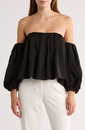 Alice & Olivia Jupiter Off the Shoulder Top in Black at Nordstrom Rack, Size X-Small