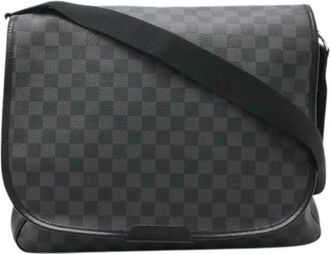 Louis Vuitton Pre-owned Damier Graphite Messenger Bag - Dames - Vintage Schoudertas - Zwart - ONE Size - Vintage