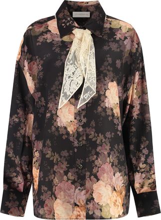 Zimmermann Illustration Printed Silk Shirt