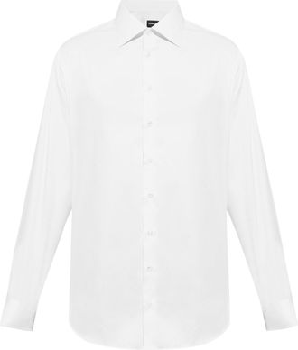 Giorgio Armani Pure Cotton Twill French Collar Shirt
