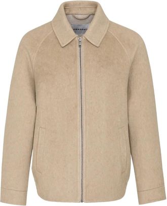 Amaranto Zip Jacket - Heren - Zomerjassen - Beige - M - Jassen