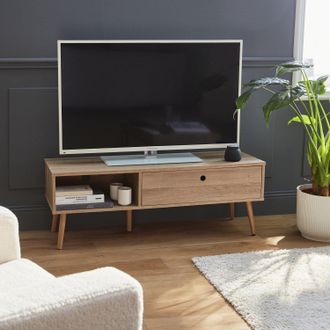 Sweeek 120cm Scandi-style Wood-effect Tv Stand