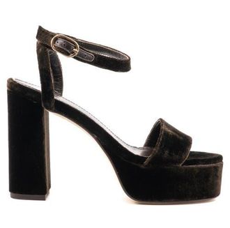 Andrea Gomez Becka Velvet Sandal in Chocolate at Nordstrom, Size 35.5