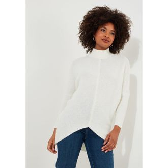 Joe Browns Mockneck Rib Sweater in Cream at Nordstrom, Size Medium